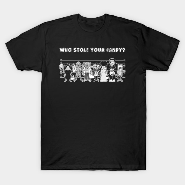 Who Stole Your Candy? T-Shirt by bryankremkau